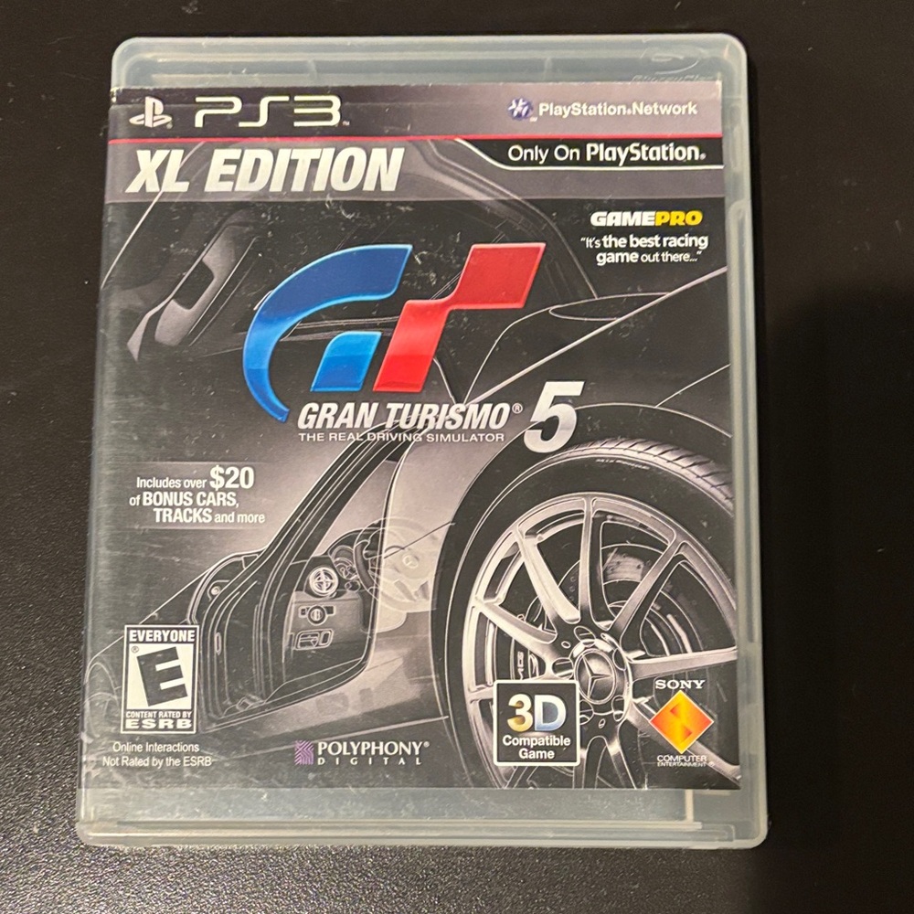 Sony Gran Turismo 5 XL Edition for PS3 - Black and Red
